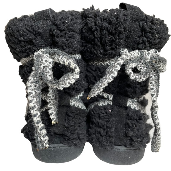 Muk Luks Reyna Women's Snowbunny Mid-Calf Pull on Boots Black Size M (7-8) - Picture 4 of 8